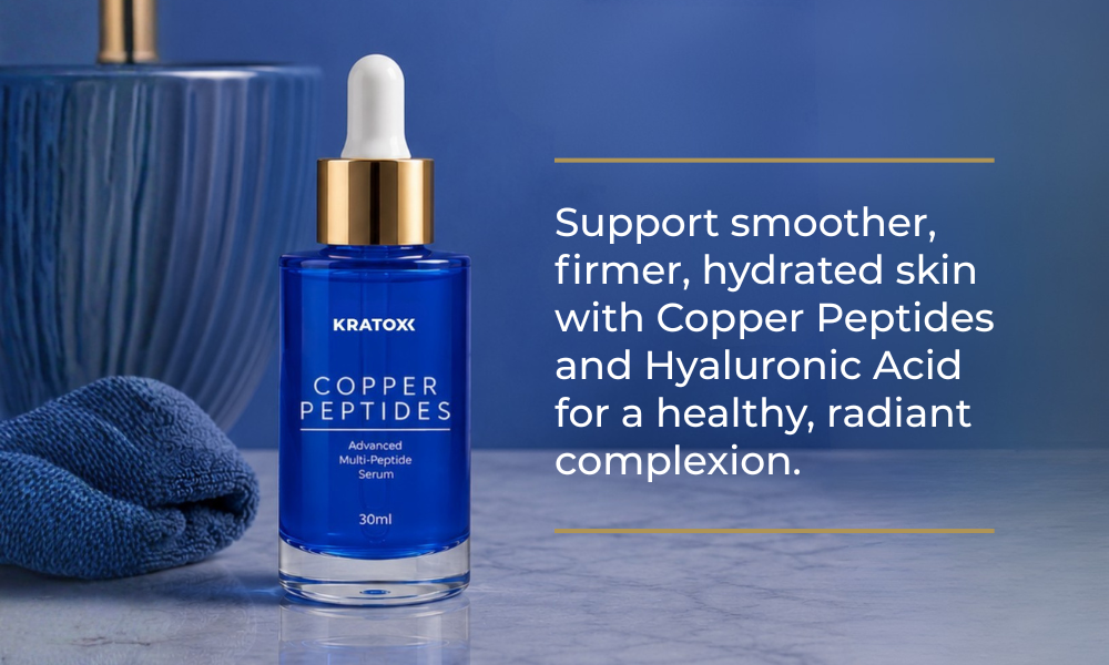 Support smoother, firmer, hydrated skin with Copper Peptides and Hyaluronic Acid for a healthy, radiant complexion.