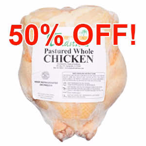Image of Whole Pastured Chicken - approx. 5.5 lbs. each (2-chicken minimum)