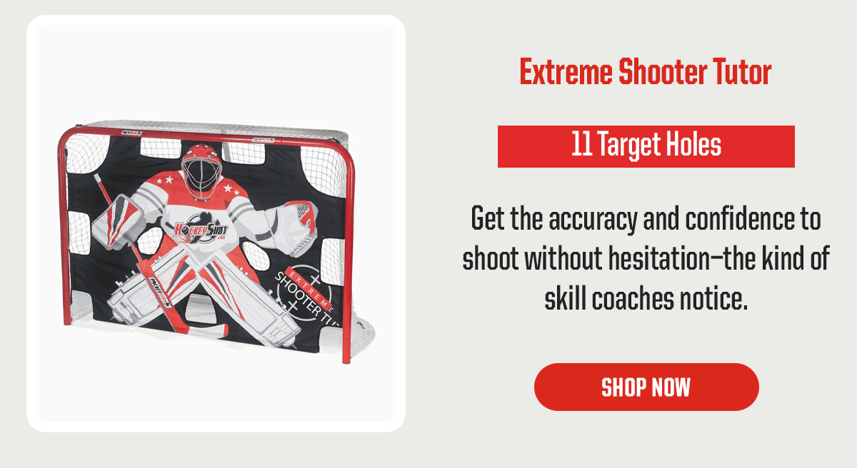 Product Block 1: Extreme Shooter Tutor. 11 Target Holes. Get the accuracy and confidence to shoot without hesitation, the kind of skill coaches notice. CTA: Shop Now
