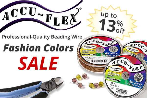 Accu-Flex Professional-Quality Beading Wire Fashion Colors Sale - Up to 13% off