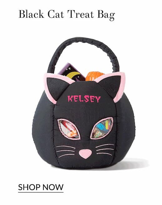 Black cat treat bag