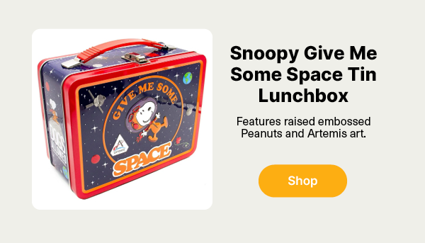 Snoopy Give Me Some Space Tin Lunchbox