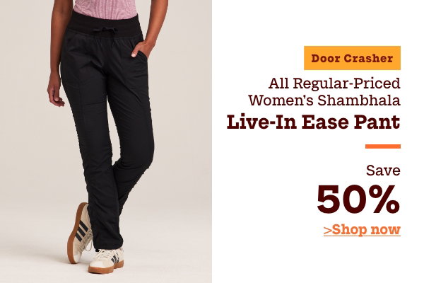 Door Crasher All Regular-Priced Women's Shambhala Live In Ease Pant Save 50%