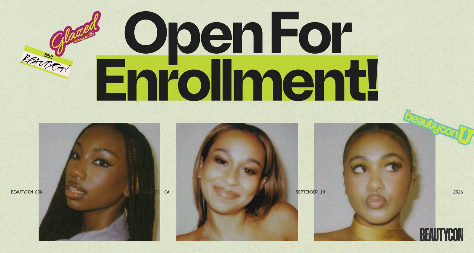 Beautycon. Open For Enrollment!