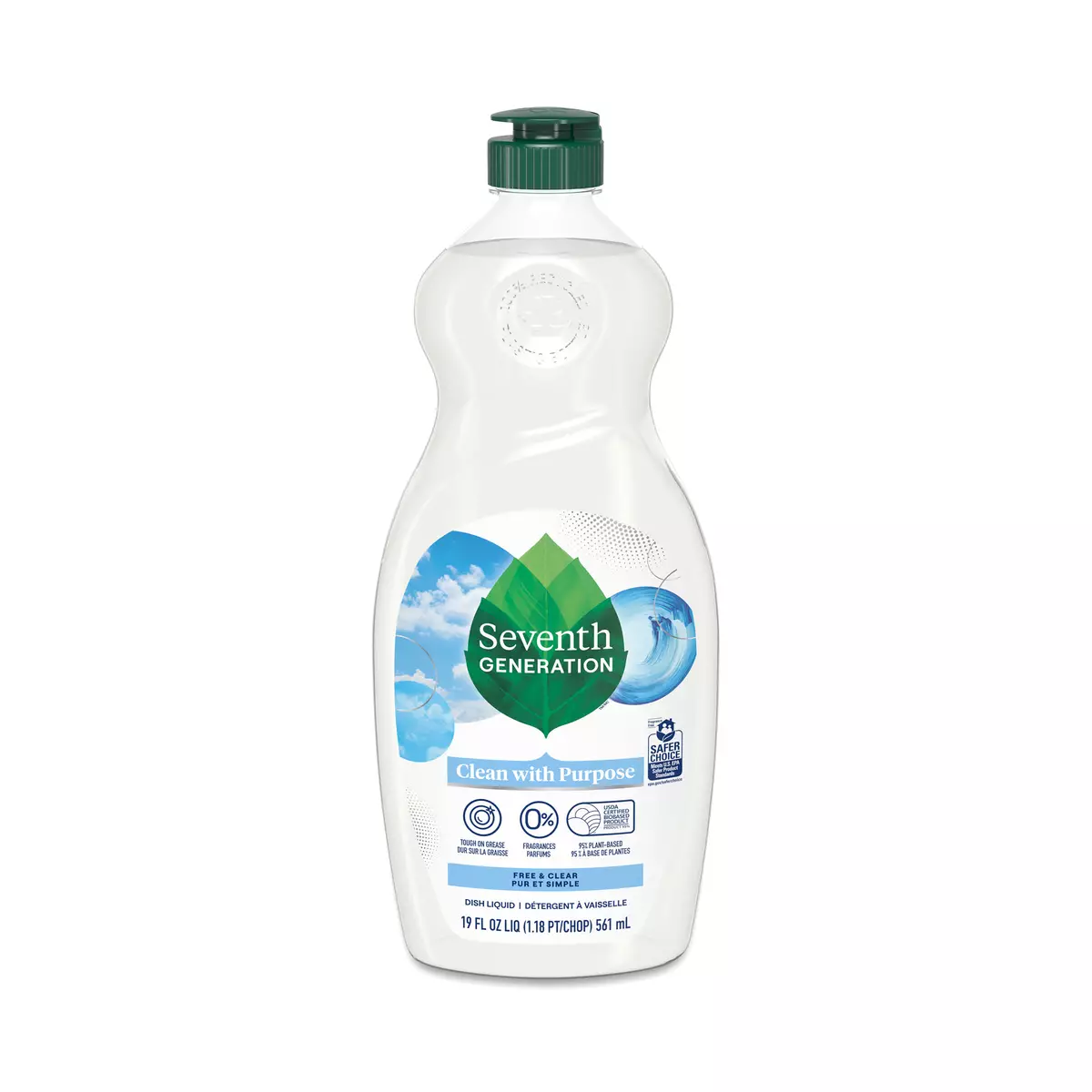 Seventh Generation Dish Liquid Soap, Free & Clear