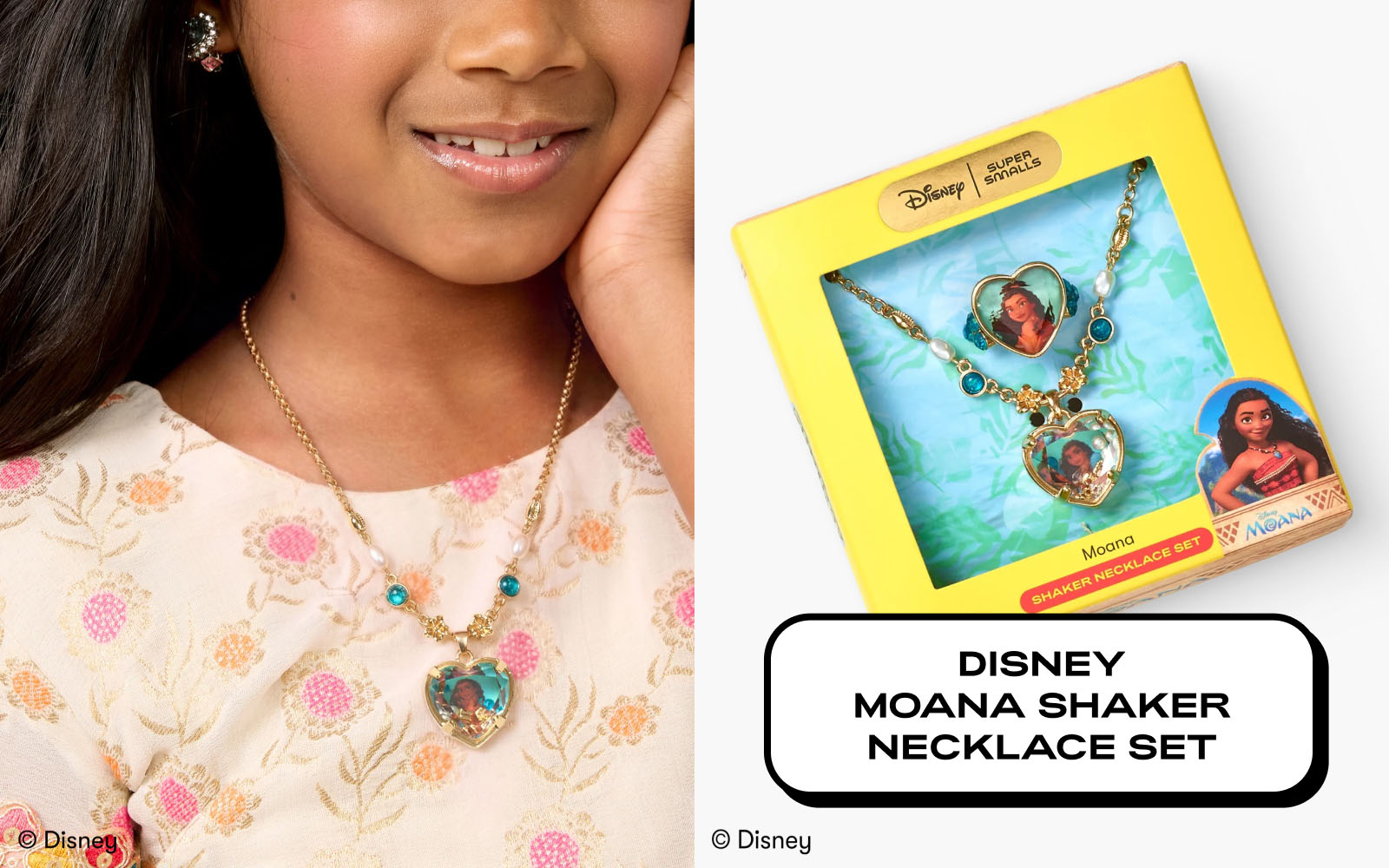 Disney Moana Shaker Necklace Set