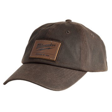 Milwaukee Waxed Canvas Adjustable Hat, Brown, One Size, Model# M772N