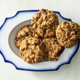 Chocolate-Chunk Oatmeal Cookies with Pecans and Dried Cherries