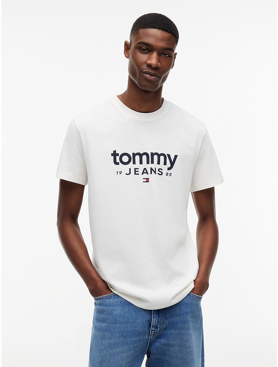 Image of Tommy Jeans Logo Slim Fit T-Shirt