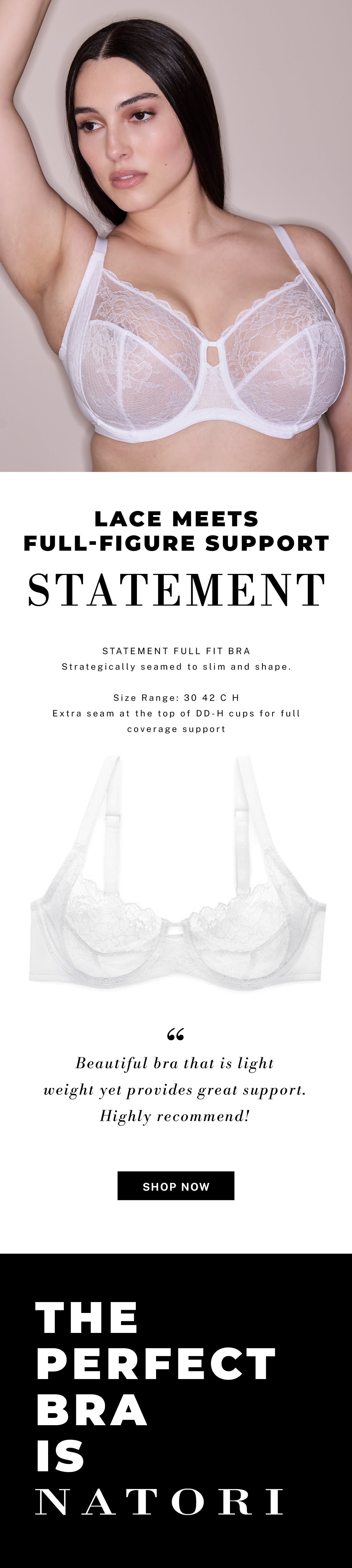 Discover why customers love the Statement Full Fit Bra.