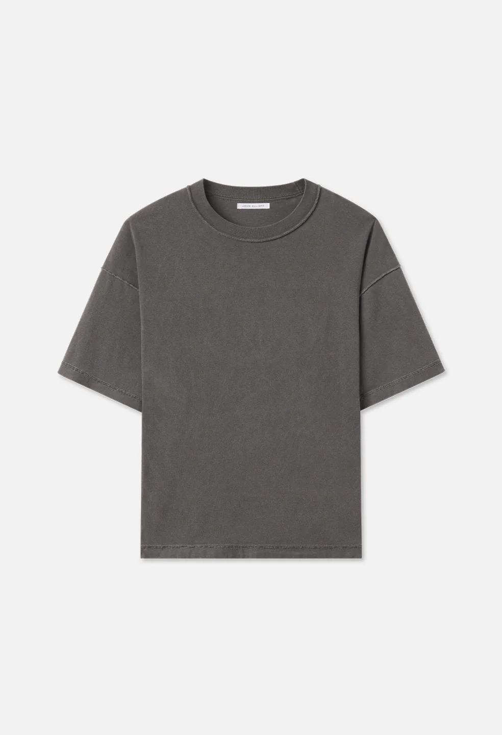 Image of Summer Reversed Cropped Tee / Washed Black