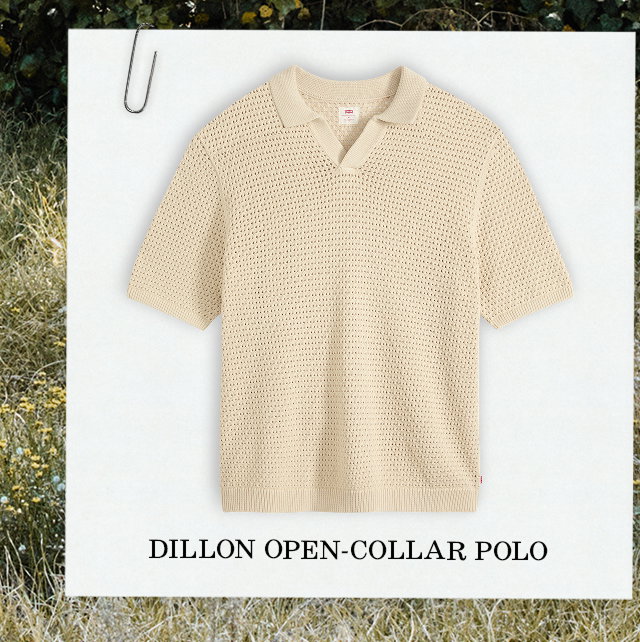 DILLON OPEN-COLLAR POLO