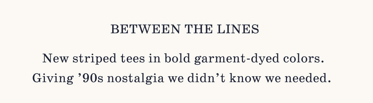 BETWEEN THE LINES