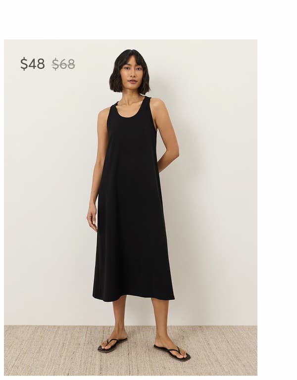 Organic Cotton Jersey Relaxed Tank Dress