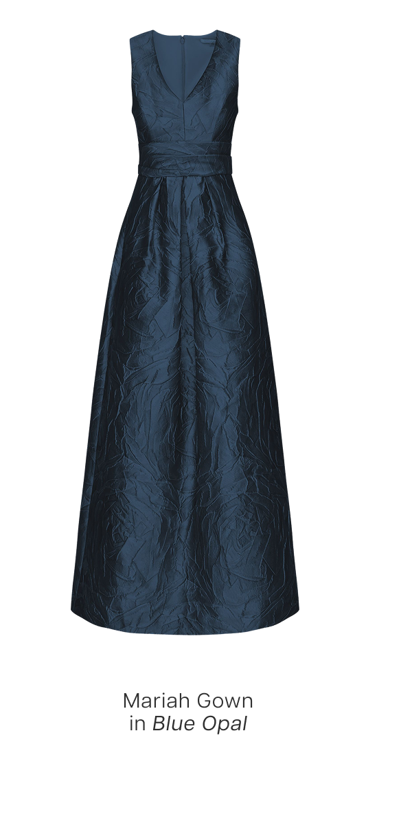 Mariah Gown in Blue Opal 