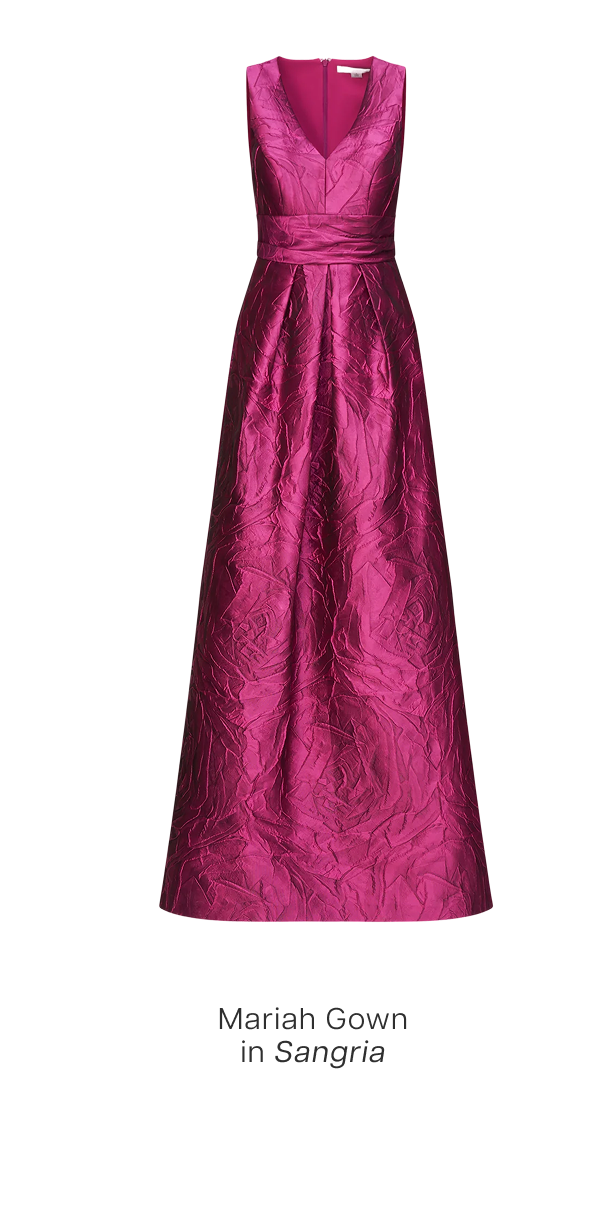 Mariah Gown in Sangria 