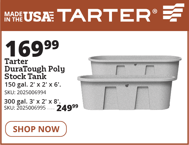 tarter stock tanks