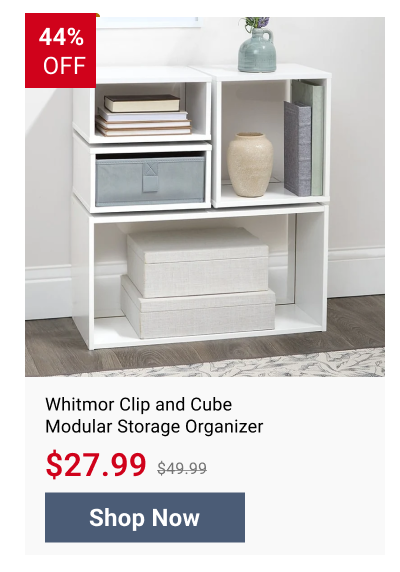 Whitmor Clip and Cube Modular Storage Organizer