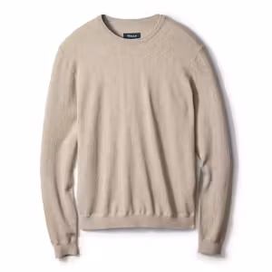 Lightweight Cotton-Merino Crewneck Sweater