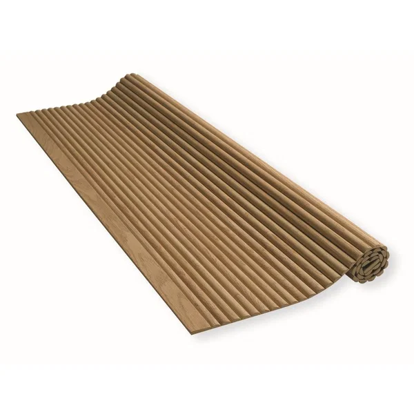 Omega National Products SW-15-RO530, Half-round Solid Wood Flexible Tambour Sheet, Slat Length 47 Inch x 36 Inch Height, 3/4 Inch Slat Width x 5/16 Inch Thick, Unfinished Red Oak