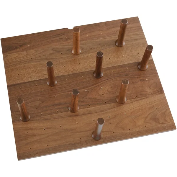 Rev-A-Shelf 4DPS-WN-2421, Small Walnut Drawer Peg System (9 Pegs)