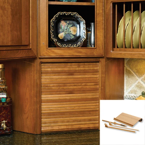 Omega National Products C02-SMA-1, 15 inch Wide Tambour Door Kit, Maple