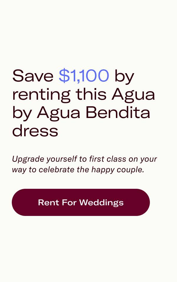 Save $1,100 by renting this Agua by Agua Bendita dress