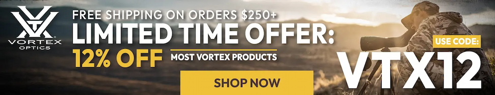 Use code VTX12 for 12% OFF most vortex products