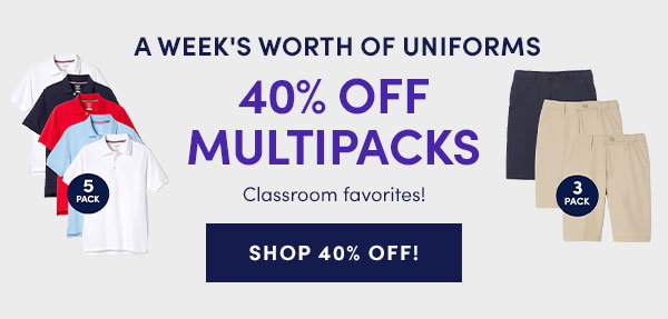 40% off multipacks happening now