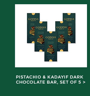 Pistachio & Kadayif Dark Chocolate Bar, Set of 5