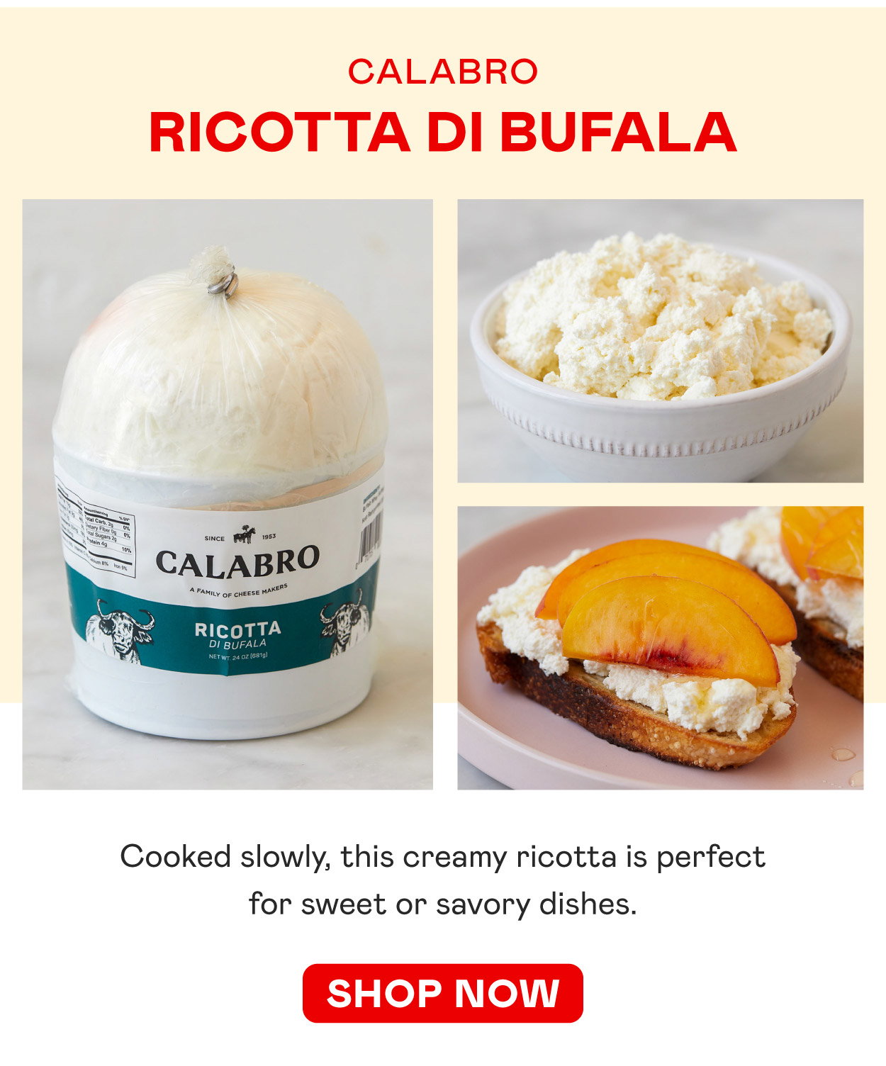 Calabro Ricotta di Bufala​