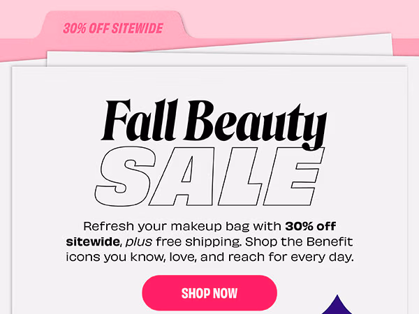 Get 30% off and Free Shipping during our Fall Beauty Sale