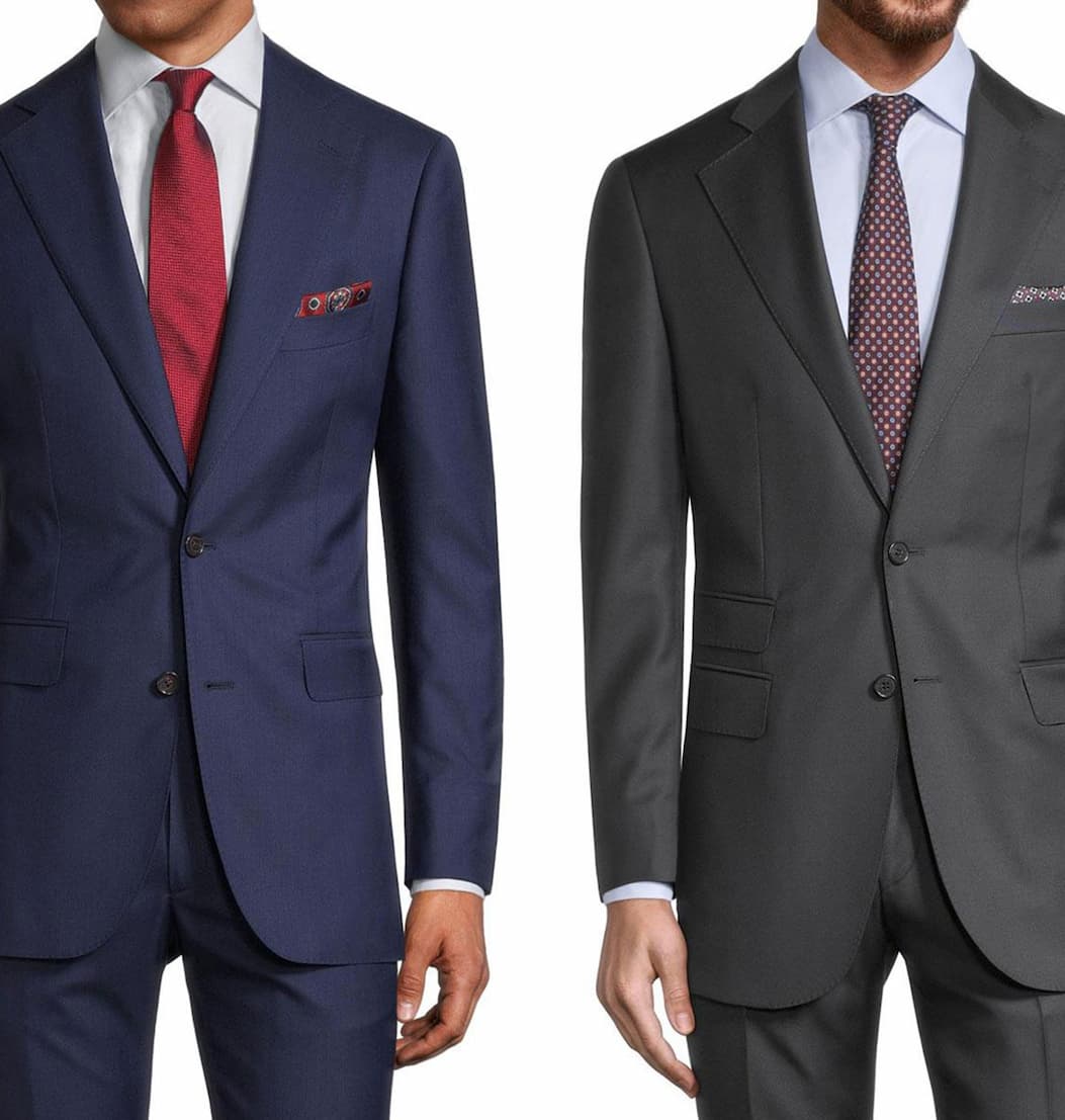 The Plain Suit – in Navy or Charcoal 