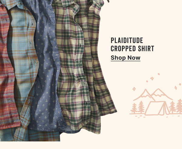 Shop the Plaiditude Cropped Shirt