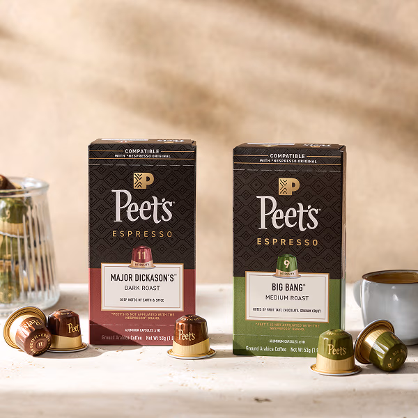 Peet's Major Dickason’s™ and Big Bang® Espresso Capsules