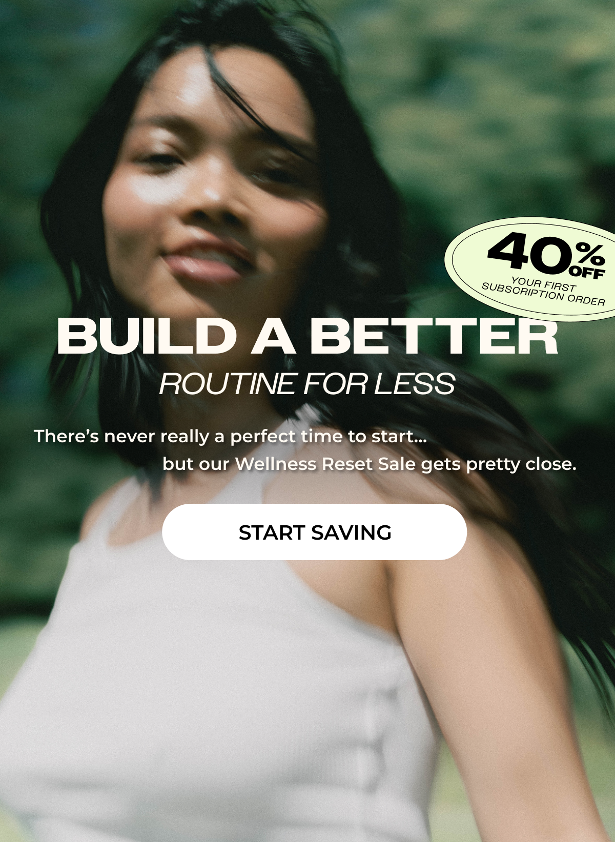 40% off your first subscription
