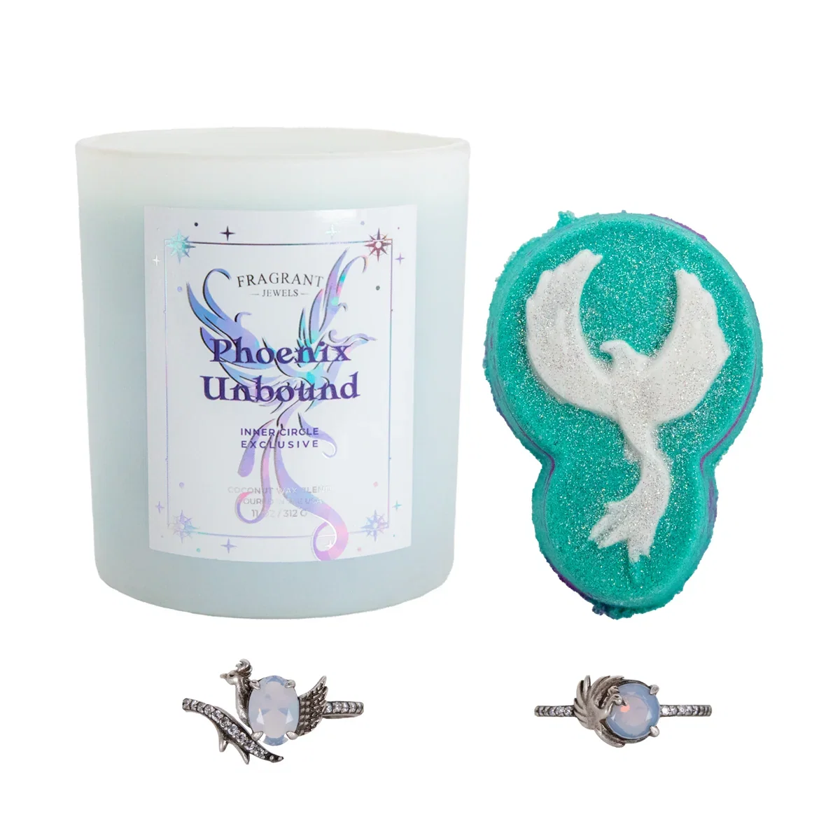 Phoenix Unbound - Candle and Bath Bomb Set
