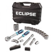 Eclipse ESS34PS 1/4″ & 3/8″ Drive 34 Piece Metric Socket Set with Case
