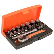 Bahco 25 Piece 1/4" Sq. Socket Set