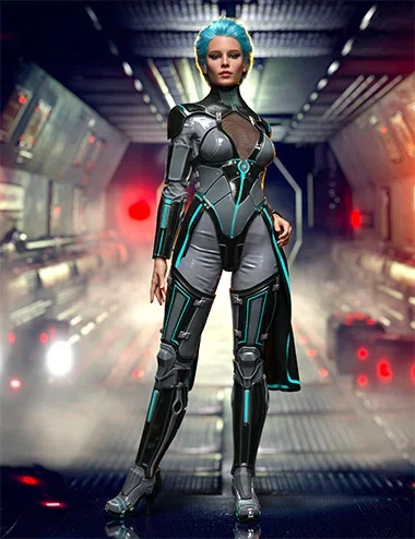 Spectra Armor Outfit for Genesis 9