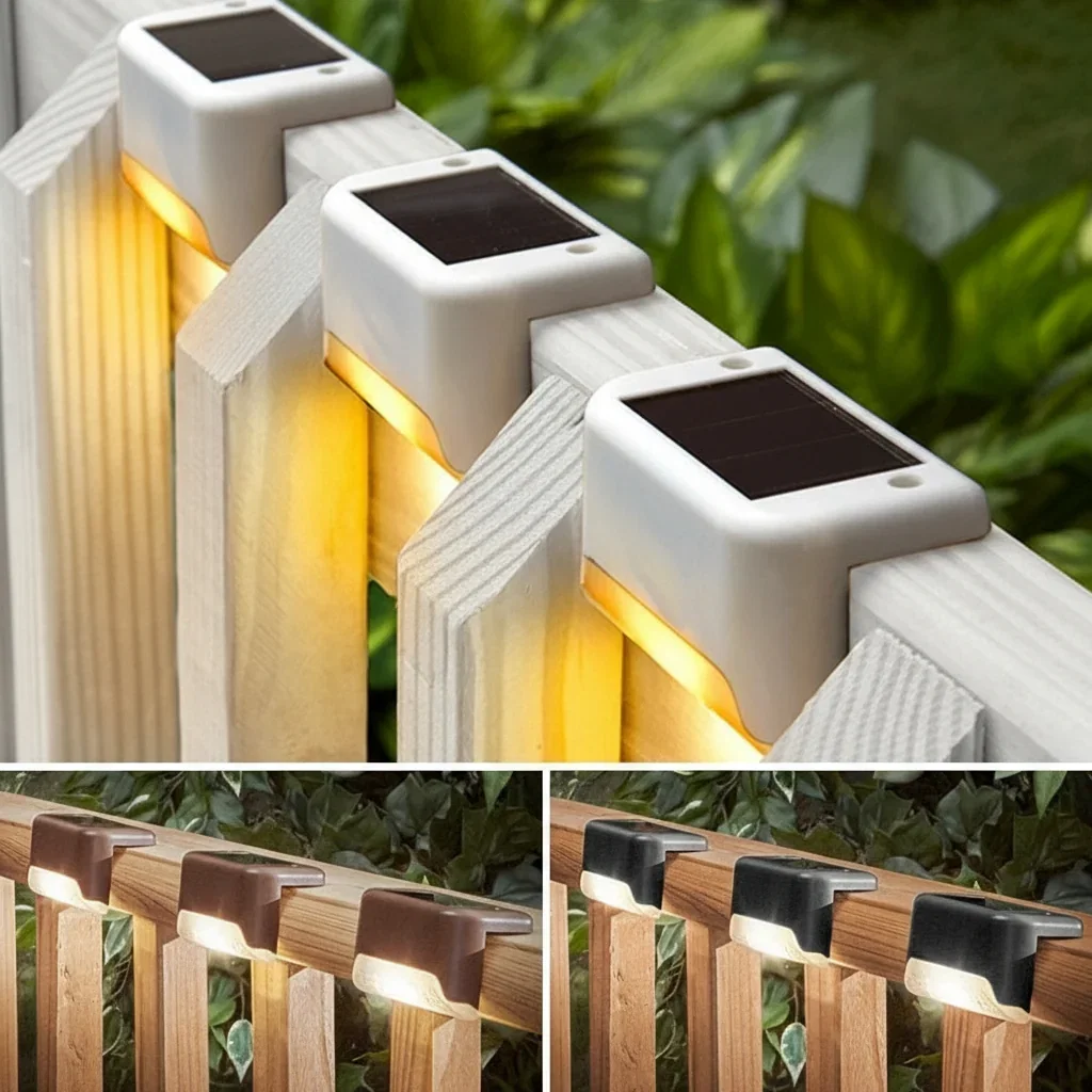 Image of Solar LED Deck Lights Set of 3