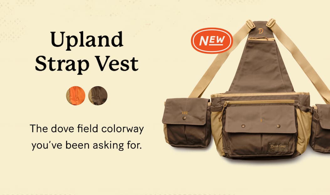 Upland Strap Vest – Pin Oak & Wheat | The dove field colorway you’ve been asking for.