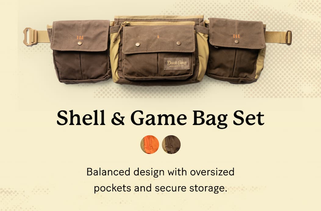 Shell & Game Bag Set | Balanced design with oversized pockets and secure storage.