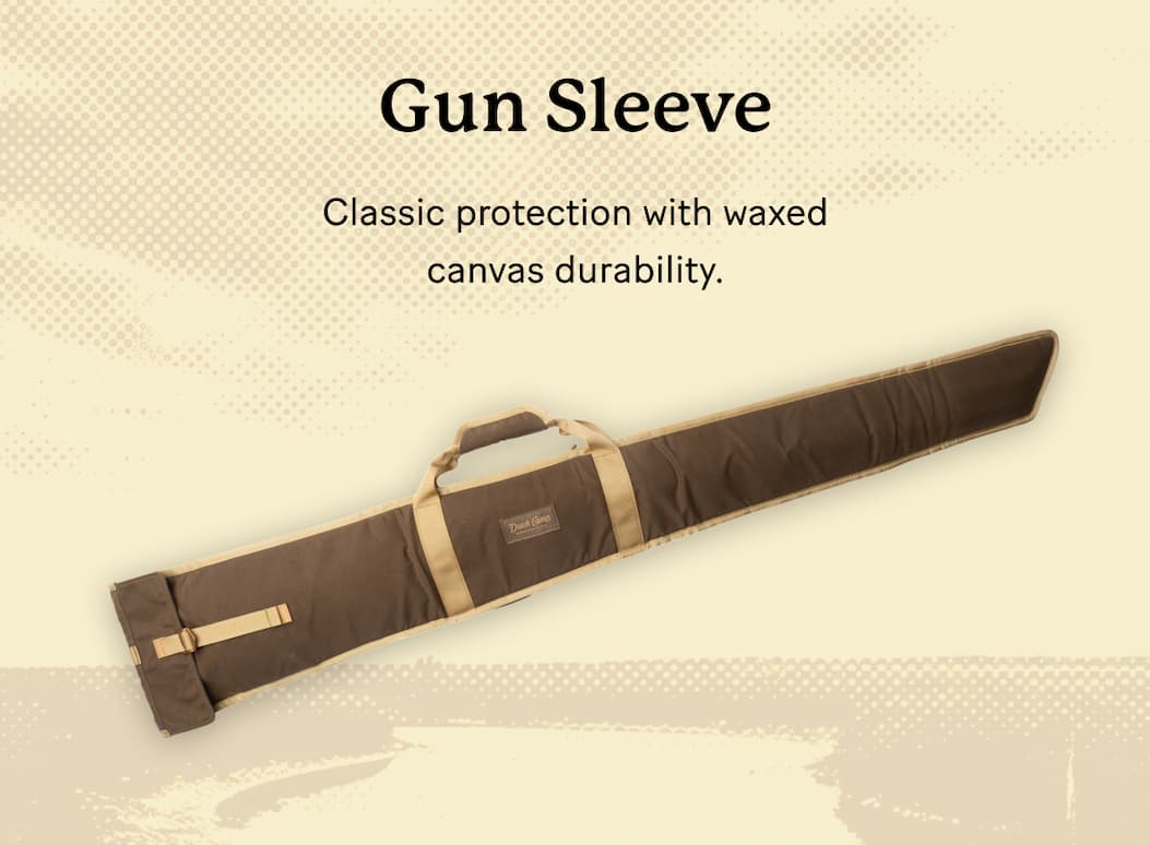 Gun Sleeve | Classic protection with waxed canvas durability.