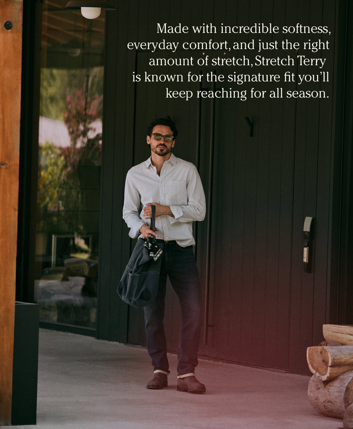 Shop Stretch Terry 5-Pocket Pant