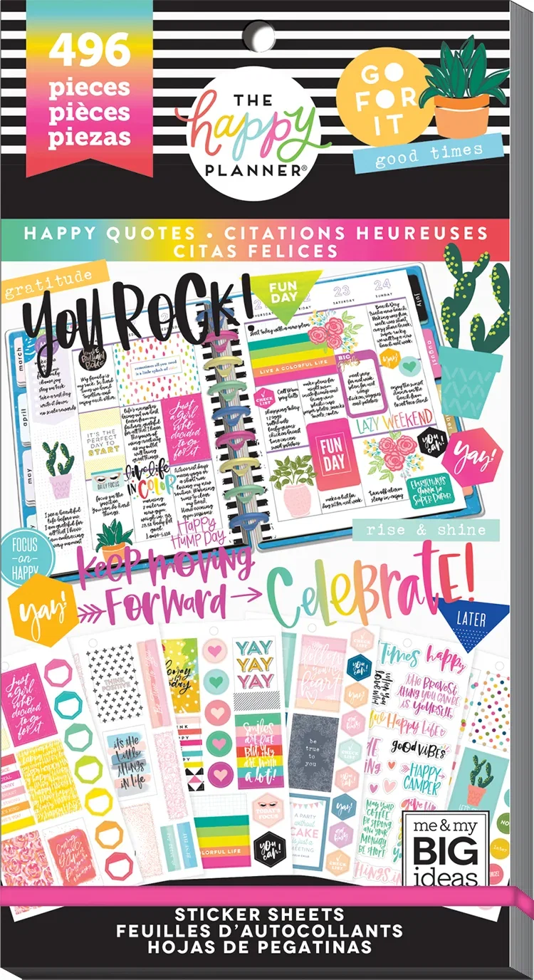 Image of Happy Quotes - Value Pack Stickers