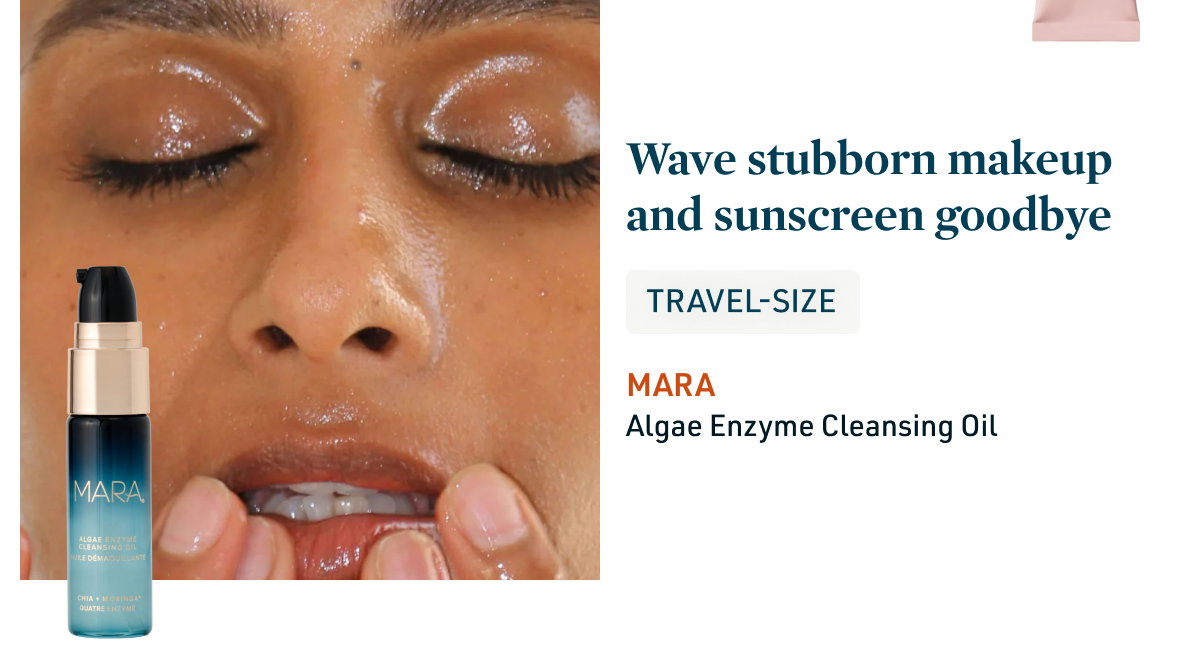 Wave stubborn makeup and sunscreen goodbye