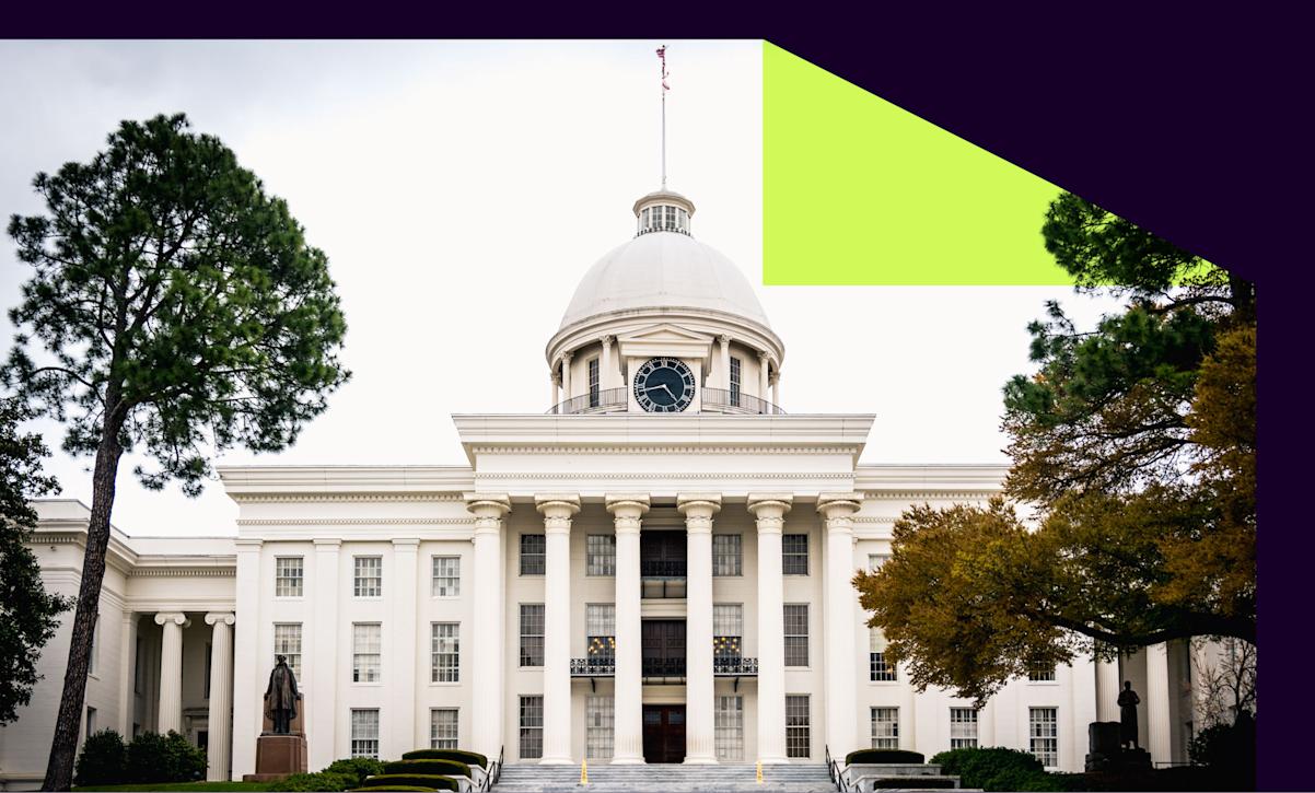 The Alabama State Capitol in Montgomery, Alabama.