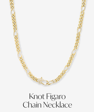 Knot Figaro Chain Necklace