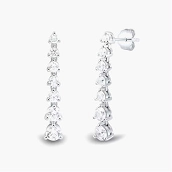 Lab Grown Diamond Dangle Earrings